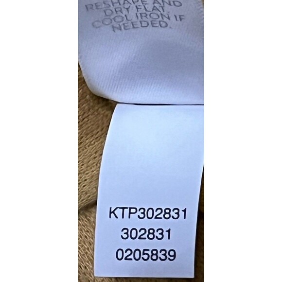 J.Jill Mustard Ribbed Knit Hooded Henley Top Made in Italy Small - Picture 5 of 6